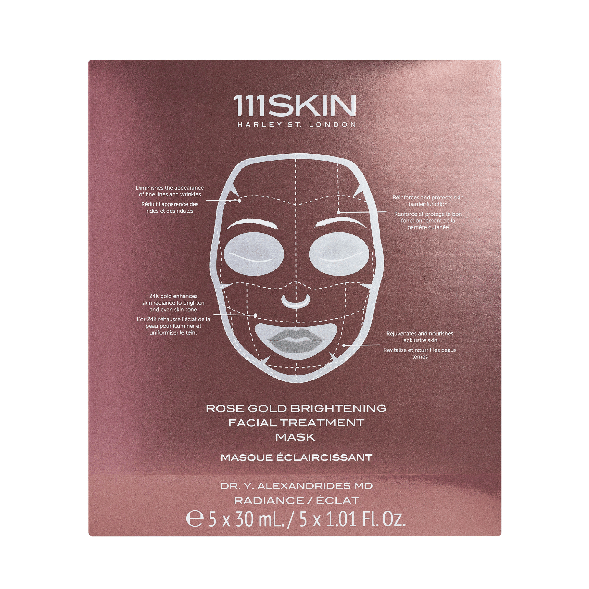 111SKIN Rose Gold Brightening Facial Treatment Mask