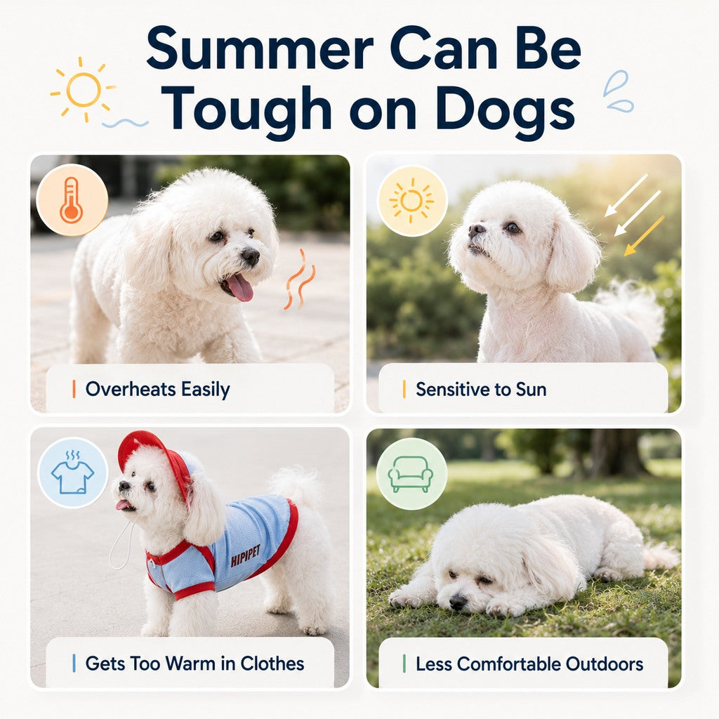 Malloren Dog Cooling Vest and Sun Hat Set – Keep your dog cool and comfortable during hot summer walks.