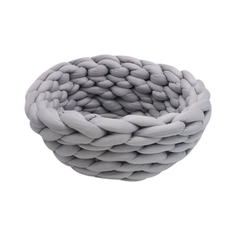 Handmade Knit Cat Bed: Winter Warm Small Dog Beds, Soft Cat Cave, Washable Pet Beds for Cats