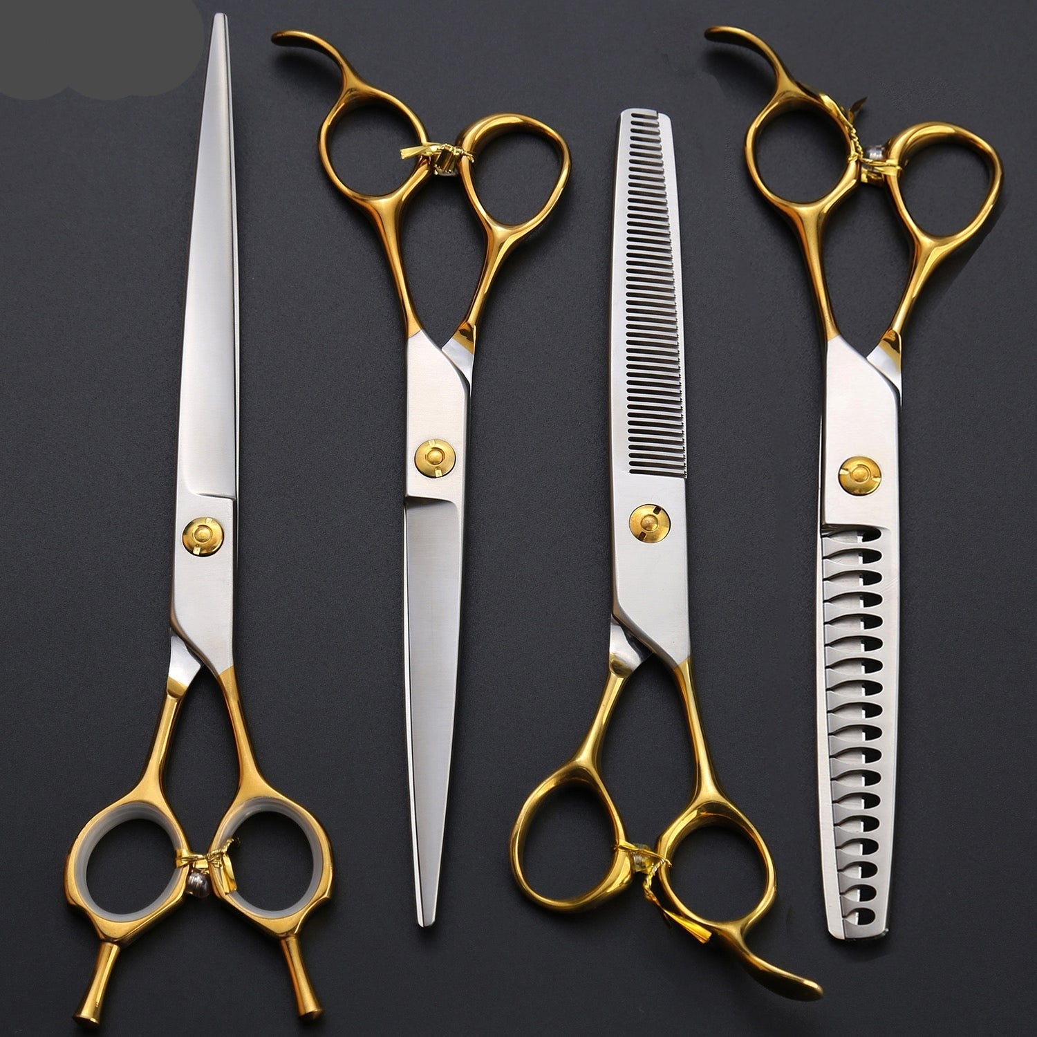 Golden Dog Grooming Scissors Set - Pet Scissors