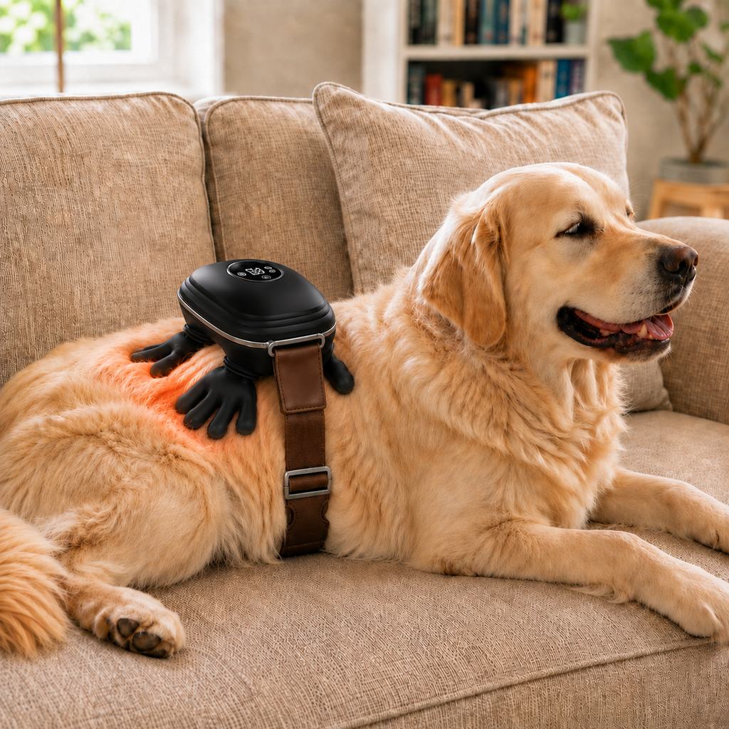 Malloren Hands-Free Dog Massager with Heat – Bionic Kneading for Post-Walk Relaxation & Everyday Comfort