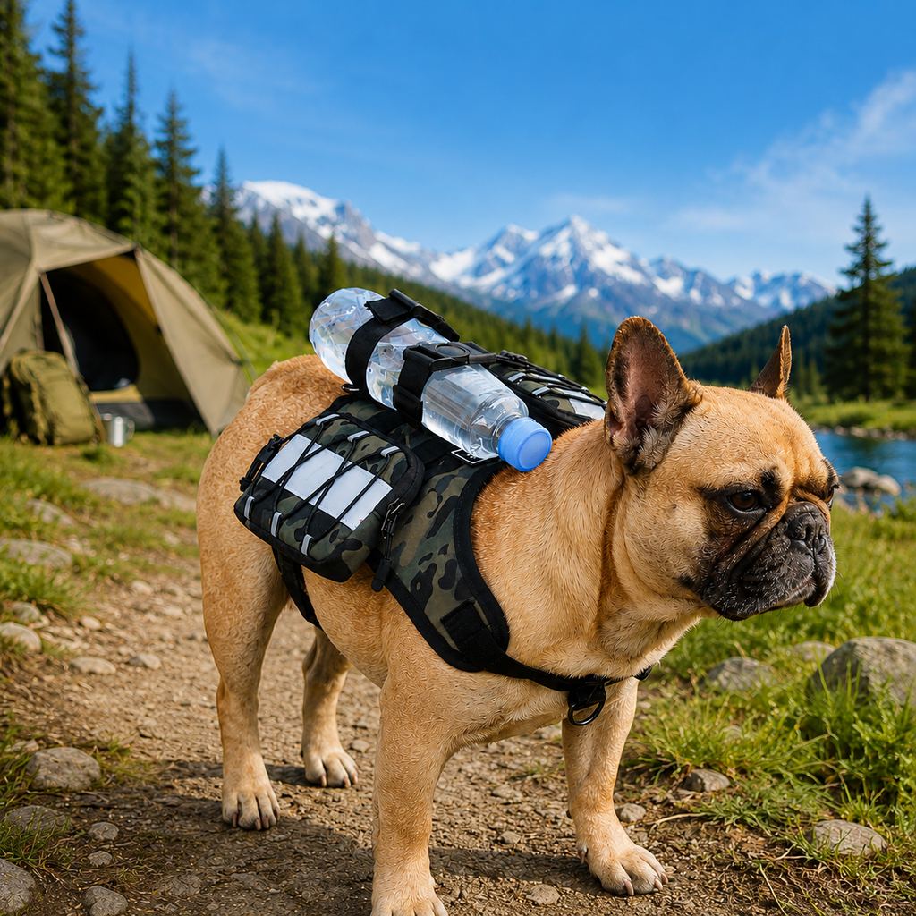 Malloren Dog Backpack Harness for Hiking & Daily Walks - Reflective Saddle Bag Vest for Carrying Water, Treats & Essentials