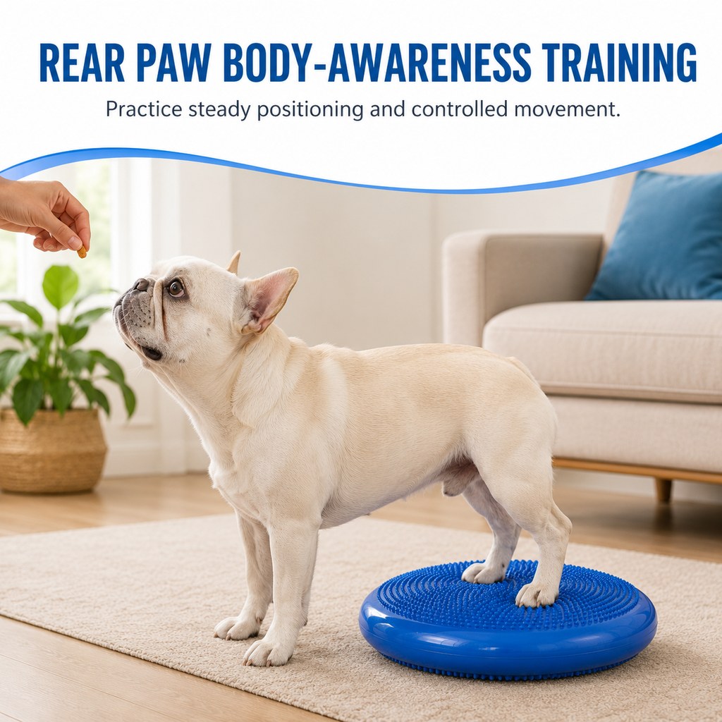 Malloren Inflatable Dog Balance Disc with Pump - At-Home Balance & Coordination Training for Dogs with Limited Exercise Space