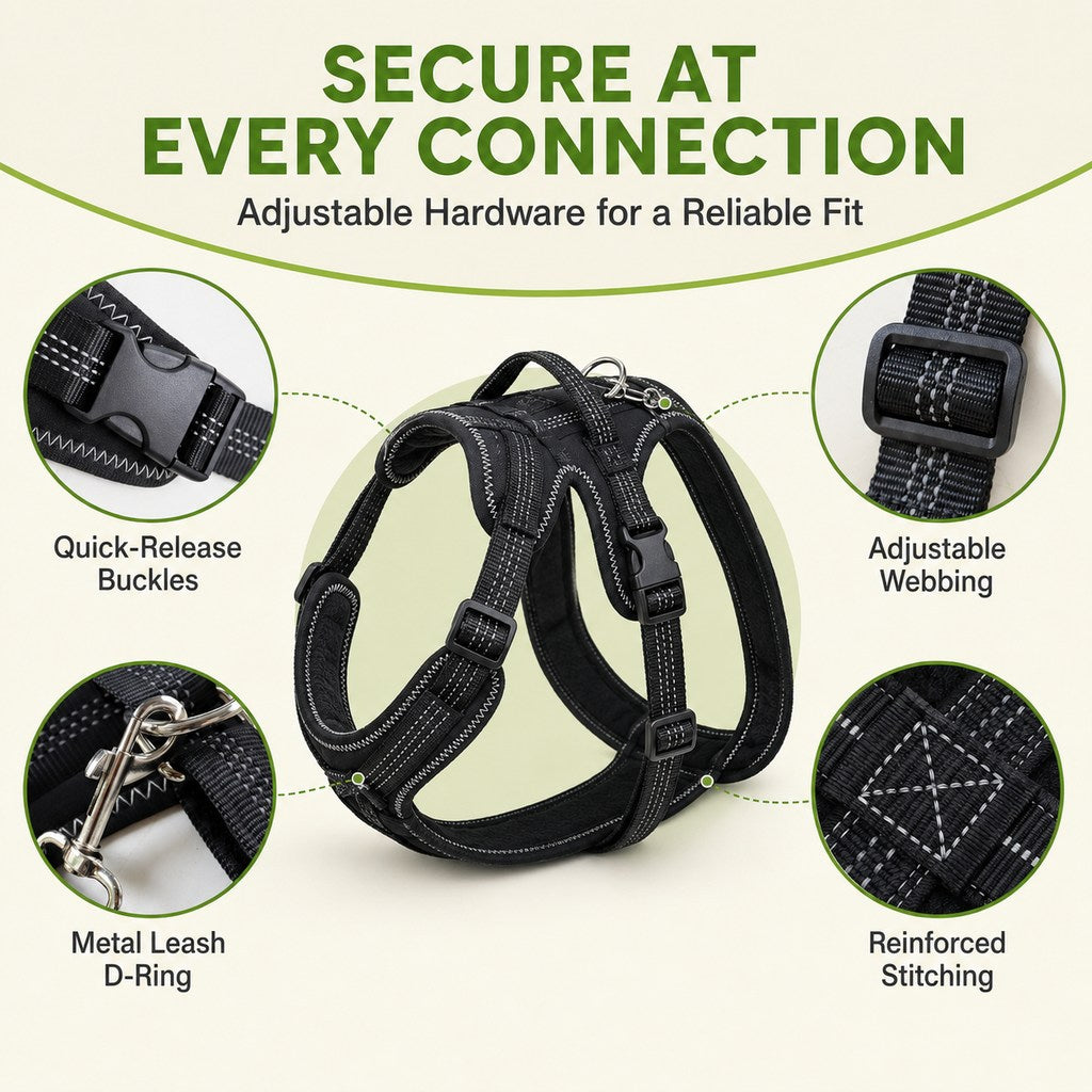 Malloren Dual Rear Leg Dog Support Brace with Harness - Walking Stability for Weak Hind Legs