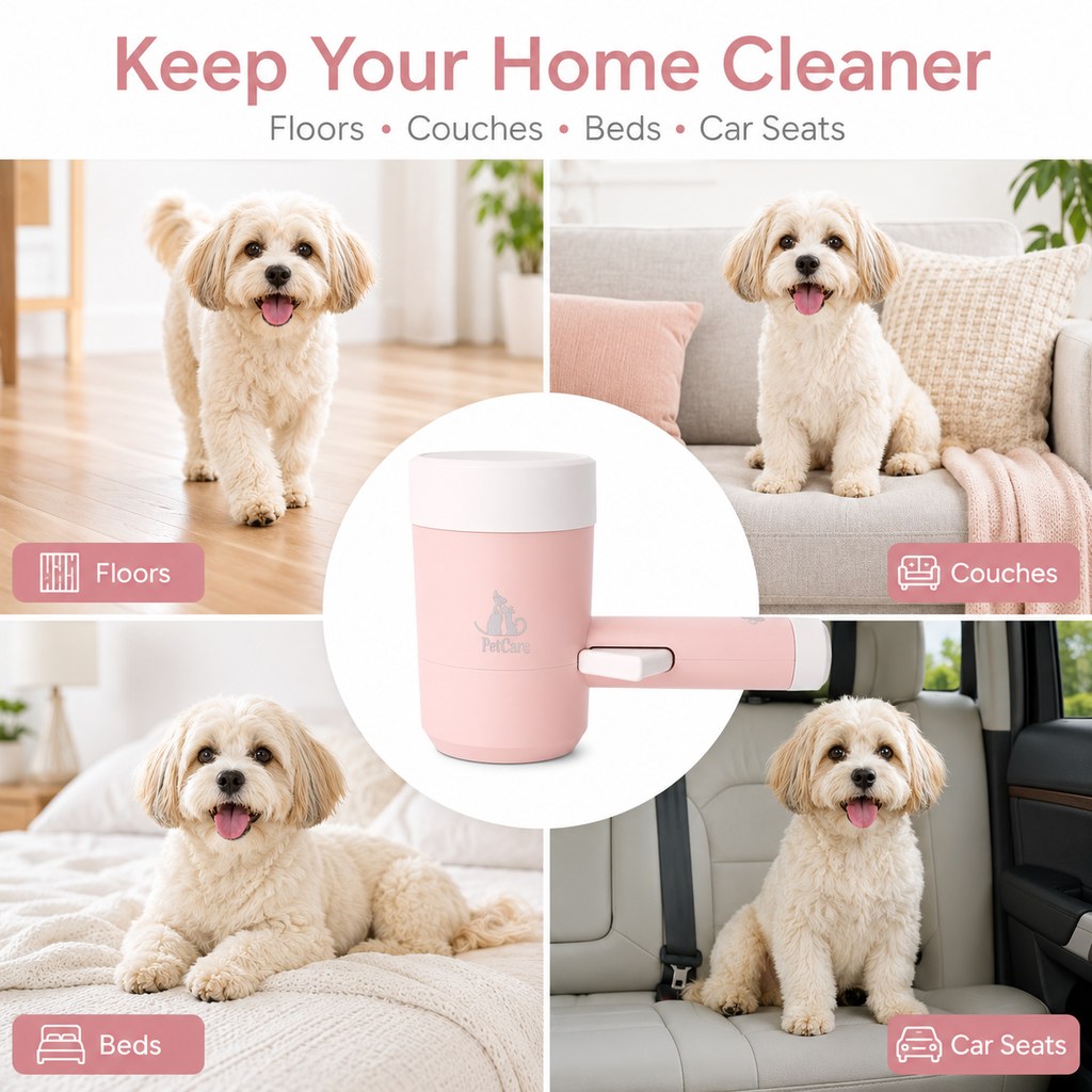 Malloren Electric Dog Paw Cleaner Cup for Muddy Walks - One-Button Paw Washer Helps Keep Floors, Couches & Car Seats Clean