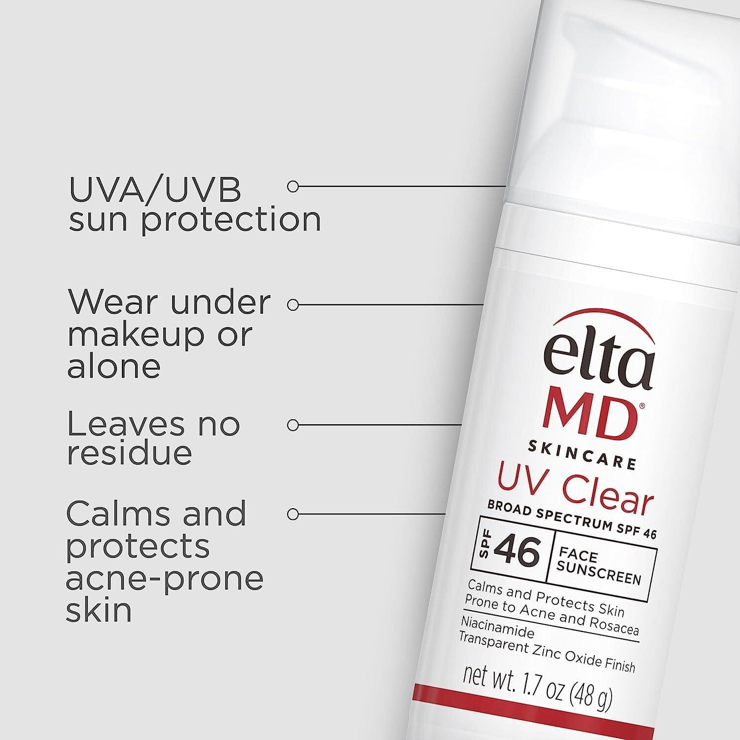 EltaMD UV Clear Untinted SPF 46 Broad-Spectrum Duo