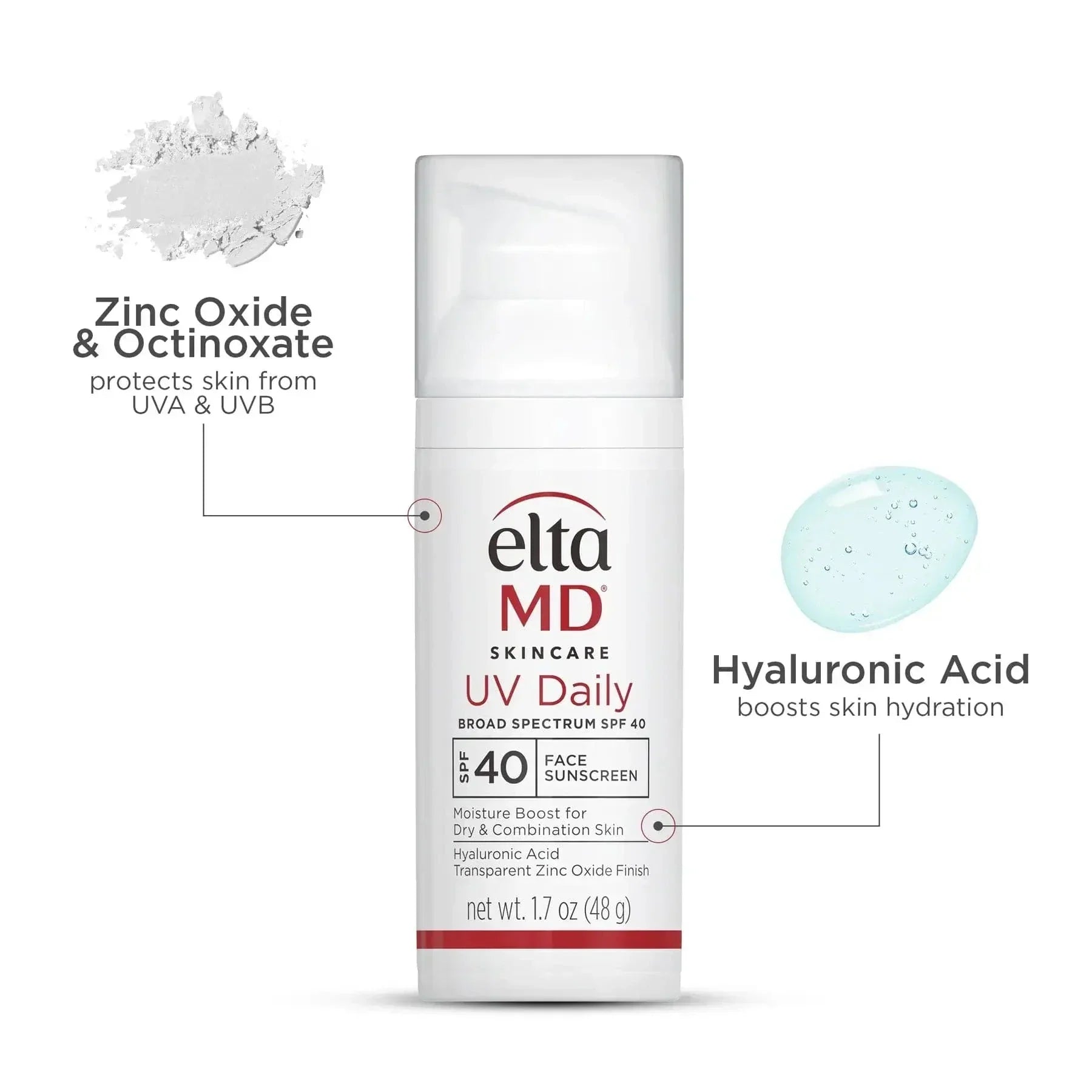 EltaMD UV Daily Untinted Broad-Spectrum SPF 40 DUO