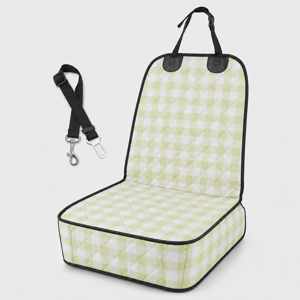 Malloren Front Seat Pet Car Seat Cover with Seat Belt Tether - Passenger Seat Protector