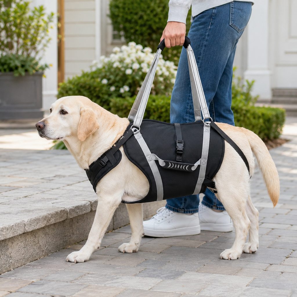 Malloren Full-Body Dog Lift Support Harness for Large Senior Dogs - Easier Stairs, Standing & Car Entry
