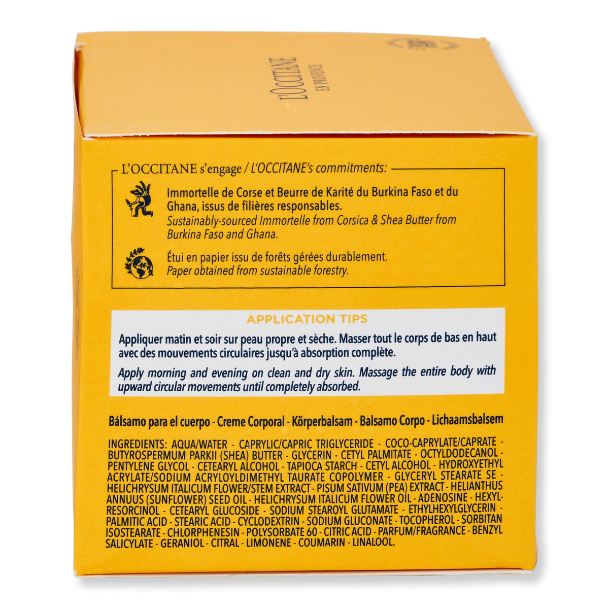 L'Occitane Immortelle Shea Body Balm