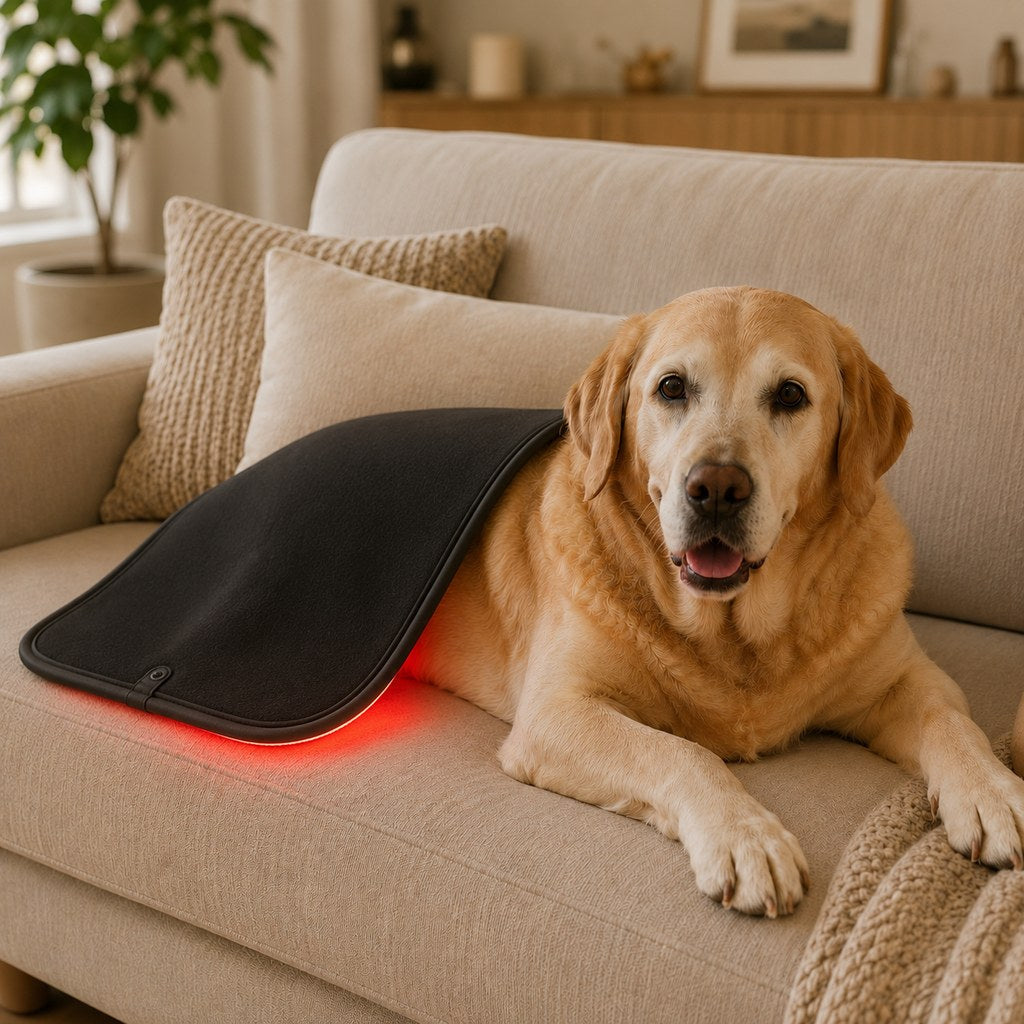 Malloren Pet Red & Near-Infrared Light Wellness Mat - Hands-Free At-Home Comfort for Senior, Active & Resting Dogs