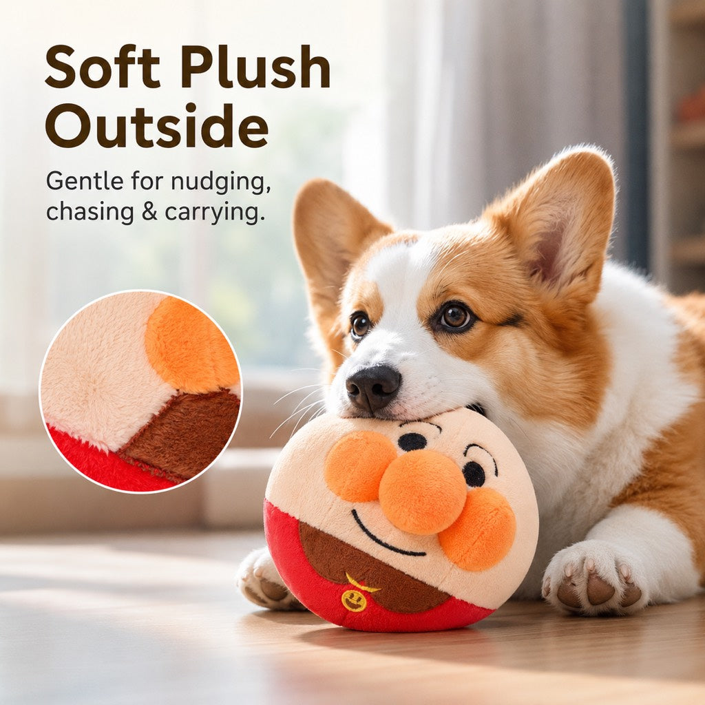 Malloren Interactive Electric Bouncing Plush Dog Toy for Indoor Chase Play & Bored Dogs
