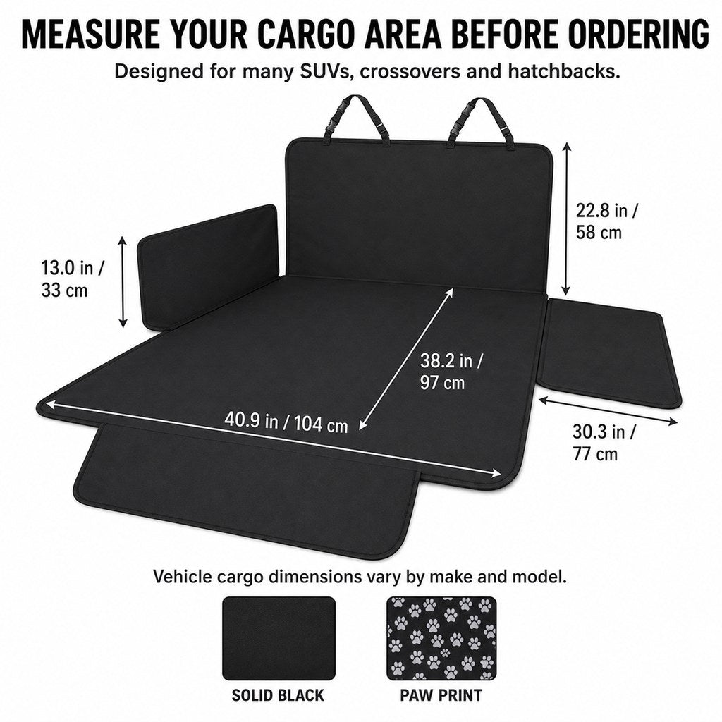 Malloren SUV Cargo Liner for Dogs - Mud, Hair & Bumper Protection