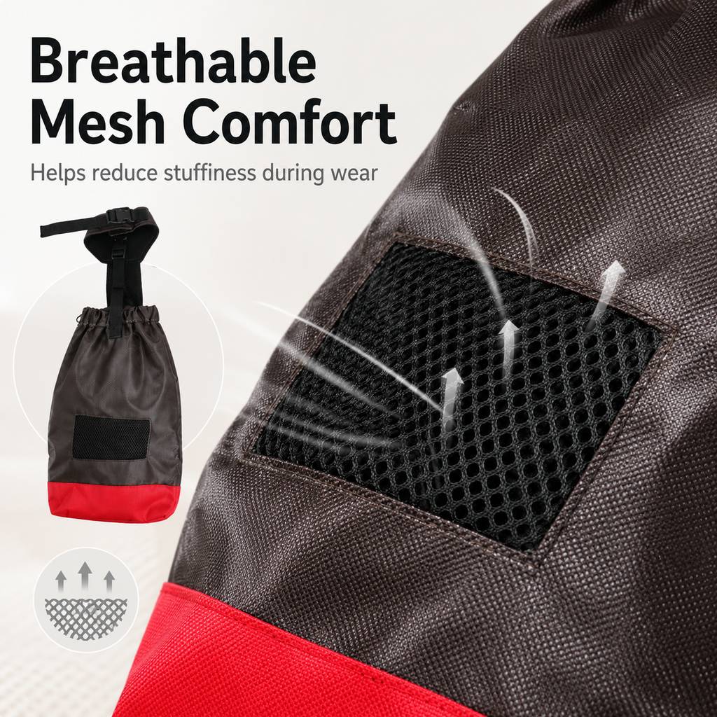 Malloren Dog Mobility Drag Bag for Indoor Scooting - Hind Leg Protection for Senior & Disabled Dogs