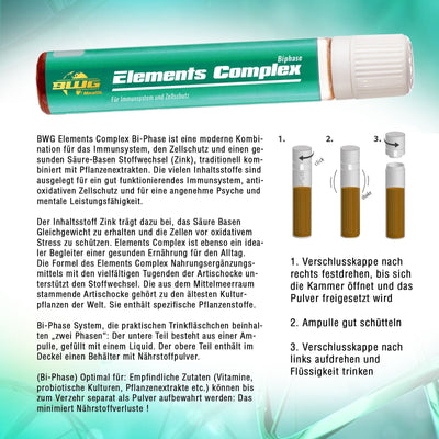BWG / HEALTH-LINE / ELEMENT COMPLEX- BI PHASE / Pack with 28 drinking ampoules a 22,5ml