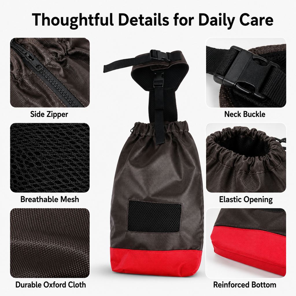 Malloren Dog Mobility Drag Bag for Indoor Scooting - Hind Leg Protection for Senior & Disabled Dogs