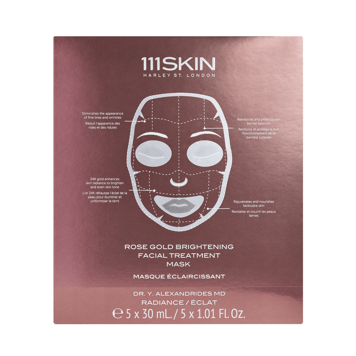 111SKIN Rose Gold Brightening Facial Treatment Mask