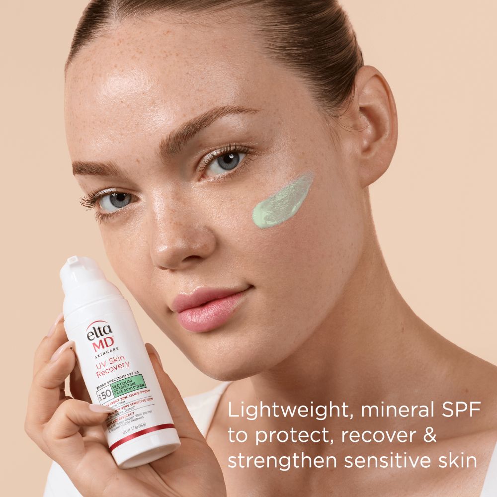 EltaMD UV Skin Recovery Red Color Correcting Green Tint Broad Spectrum SPF 50
