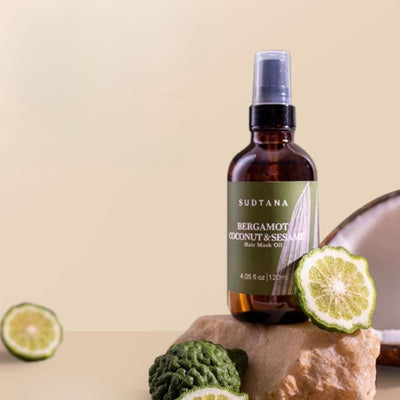 Sudtana Bergamot Coconut & Sesame Nourishing Hair Mask Oil