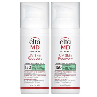 EltaMD UV Skin Recovery Red Color Correcting Green Tint Broad Spectrum SPF 50