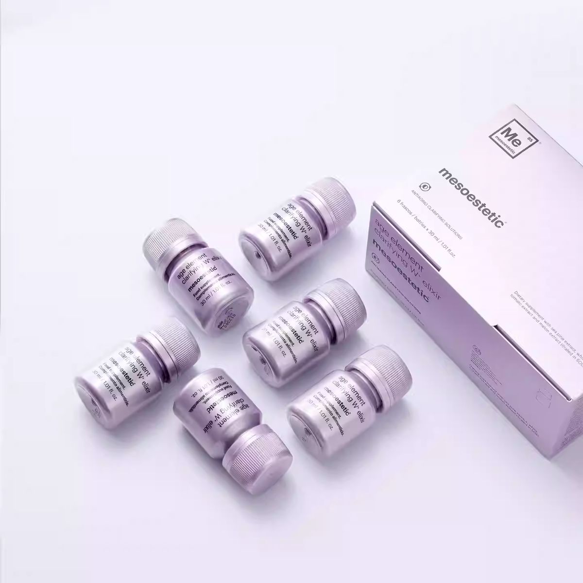 Mesoestetic Ultimate W+ Whitening Elixir Supplement (6 x 30ml)