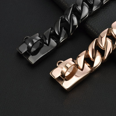 Stainless Steel 3CM Wide Dog Collar
