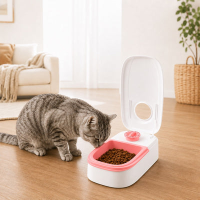 Malloren 48-Hour Timed Pet Feeder for Cats & Small Dogs - Scheduled Meals for Workdays, Short Trips & Busy Pet Parents