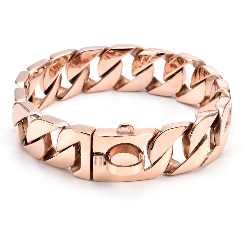 Stainless Steel 3CM Wide Dog Collar