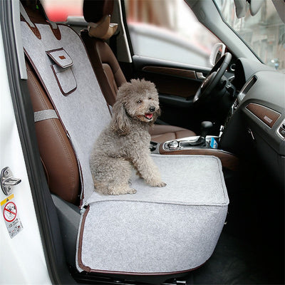 Dual-Purpose Pet Car Mat: Front Seat Cushion and Protective Cover