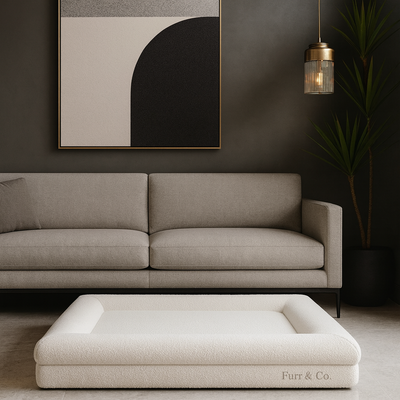 The Luxe Bouclé Restorative Pet Bed