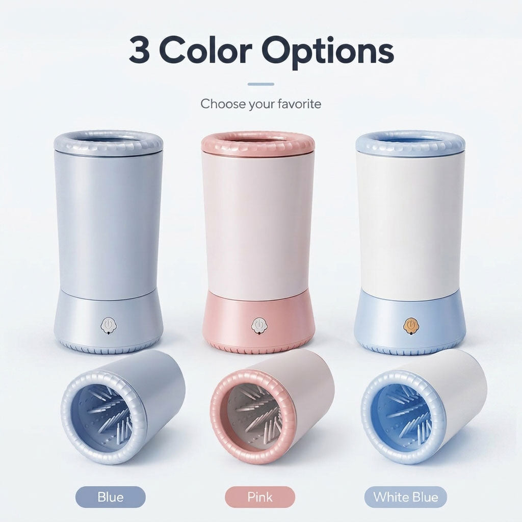 Malloren Electric Pet Paw Cleaner Pro – USB Rechargeable Dog & Cat Paw Washer