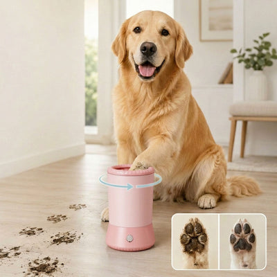 Malloren Electric Pet Paw Cleaner Pro – USB Rechargeable Dog & Cat Paw Washer