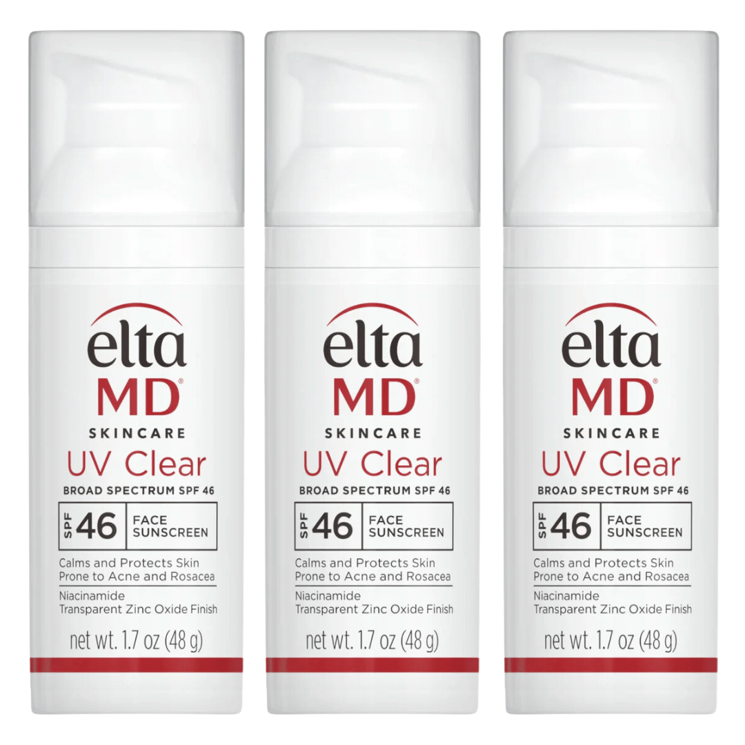 EltaMD UV Clear Untinted SPF 46 Broad-Spectrum 3-Pack