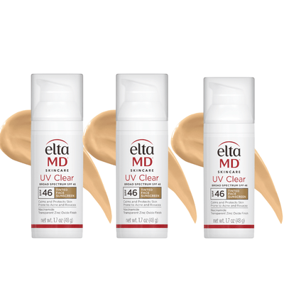 EltaMD UV Clear Tinted Broad-Spectrum SPF 46 3-Pack