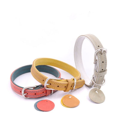 Genuine Leather Pet Collar  | High Quality Durable Luxury