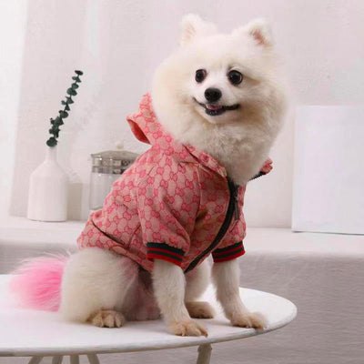 Luxury Designer Dog Fleece Jacket - Hoodie for Ultimate Canine Comfort & Style