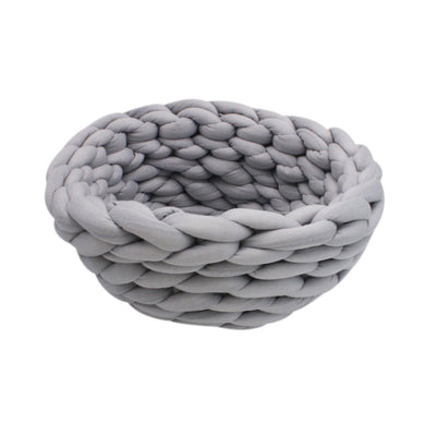 Handmade Knit Cat Bed: Winter Warm Small Dog Beds, Soft Cat Cave, Washable Pet Beds for Cats