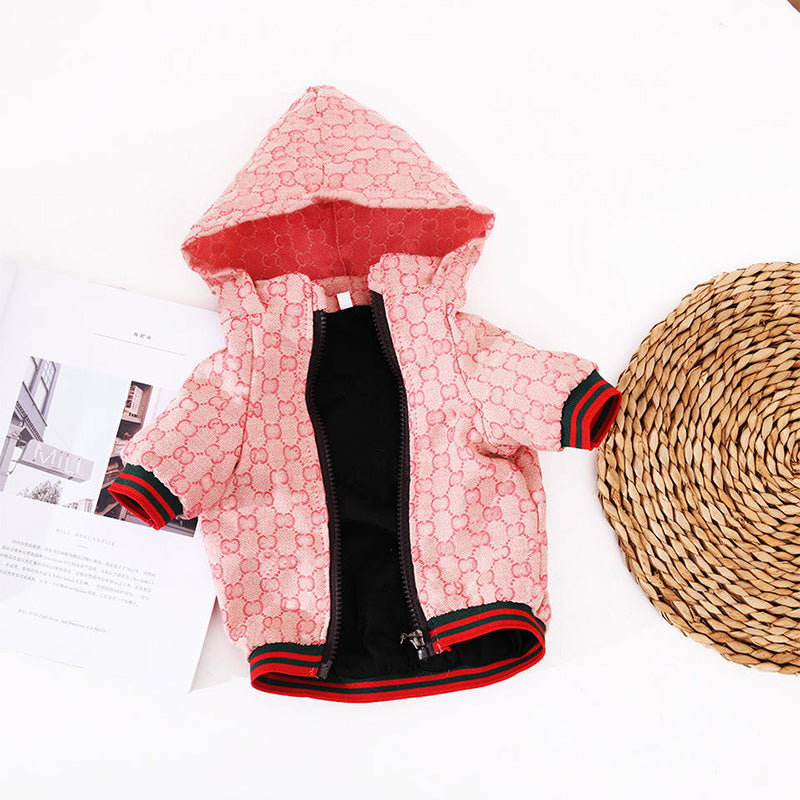 Luxury Designer Dog Fleece Jacket - Hoodie for Ultimate Canine Comfort & Style