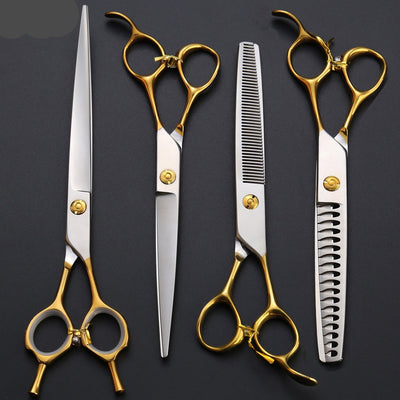 Golden Dog Grooming Scissors Set - Pet Scissors