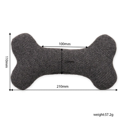 Felt Dog Bone Chew Toy