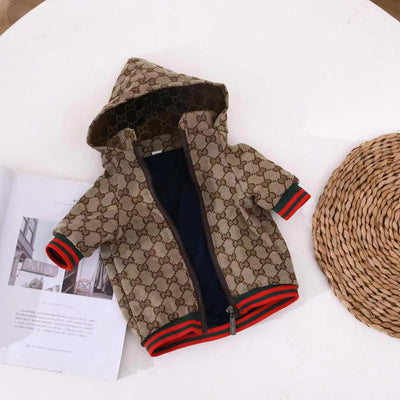 Luxury Designer Dog Fleece Jacket - Hoodie for Ultimate Canine Comfort & Style