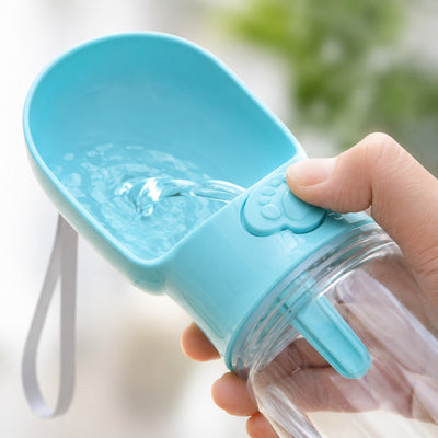 Malloren Portable 2-in-1 Pet Water & Food Bottle – Keep Dogs Hydrated & Fed on Walks, Hiking, or Travel