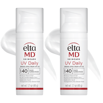 EltaMD UV Daily Untinted Broad-Spectrum SPF 40 DUO