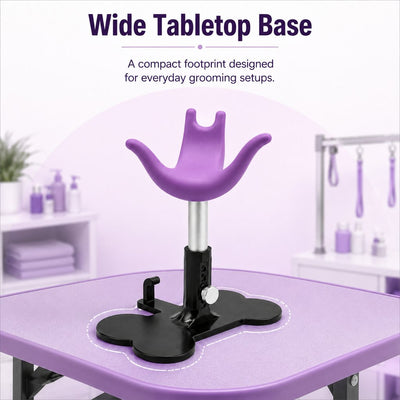 Malloren Adjustable Dog Grooming Support Stand for Small Dogs – Helps Reduce Sitting During Trimming, Brushing & Drying