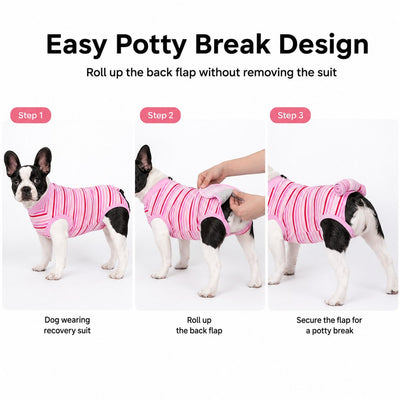 Malloren Breathable Dog Recovery Suit for Spay & Neuter Recovery, Soft Cone Alternative Onesie to Help Reduce Licking After Surgery