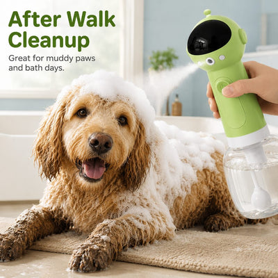 Malloren AstroFoam Pet Bath Bubble Maker for Home Dog Baths - One-Press Dense Foam Sprayer for Less Hand-Scrubbing & Cleaner Bath Time