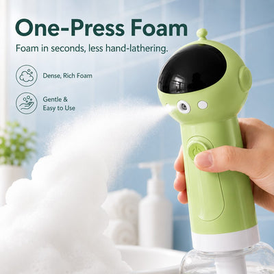 Malloren AstroFoam Pet Bath Bubble Maker for Home Dog Baths - One-Press Dense Foam Sprayer for Less Hand-Scrubbing & Cleaner Bath Time