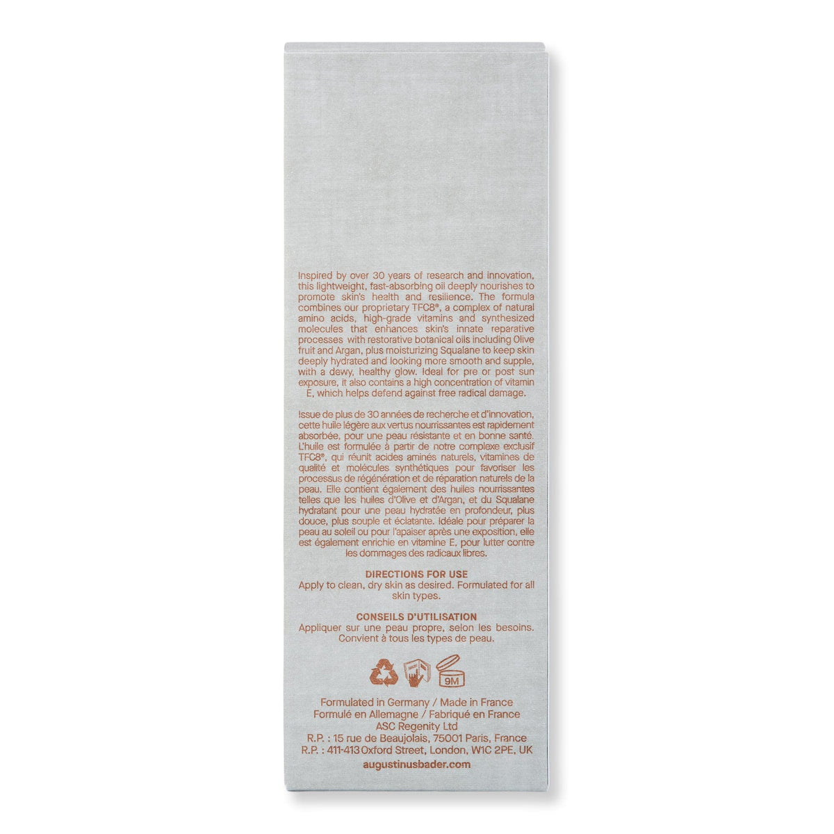 Augustinus Bader The Body Oil