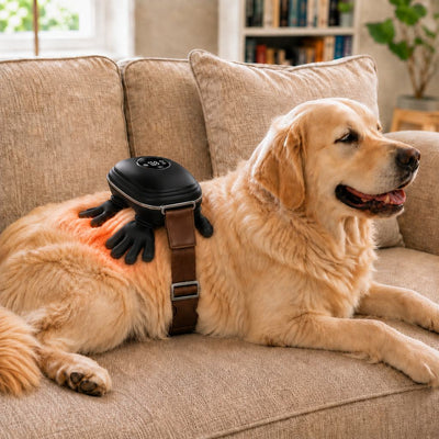 Malloren Hands-Free Dog Massager with Heat – Bionic Kneading for Post-Walk Relaxation & Everyday Comfort