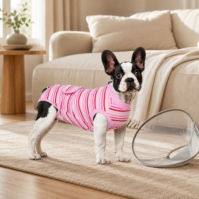 Malloren Breathable Dog Recovery Suit for Spay & Neuter Recovery, Soft Cone Alternative Onesie to Help Reduce Licking After Surgery